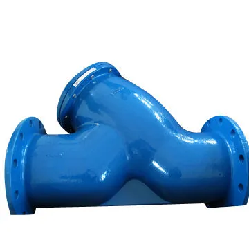 Y Strainer with Flange Connection SS Screen Iron Body