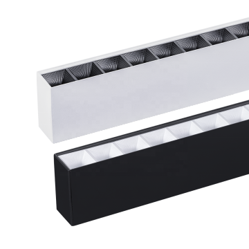 Nowoczesne regulowane światło LED - kąt 80 stopni, 30 W/60W, 1,2 m/1,5 m aluminiowy mocowanie powierzchniowe dla biur