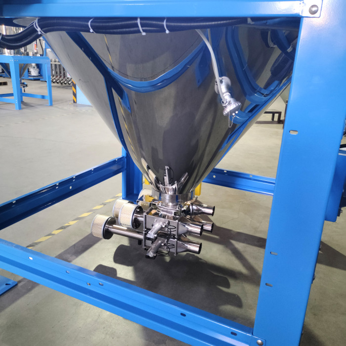 Partikel Plastik Stainless Stainling Euro Hopper Dryer