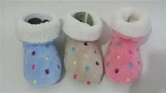 Plush indoor boots