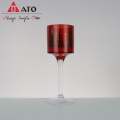 3 Set Of Red Glass Holders For Wedding