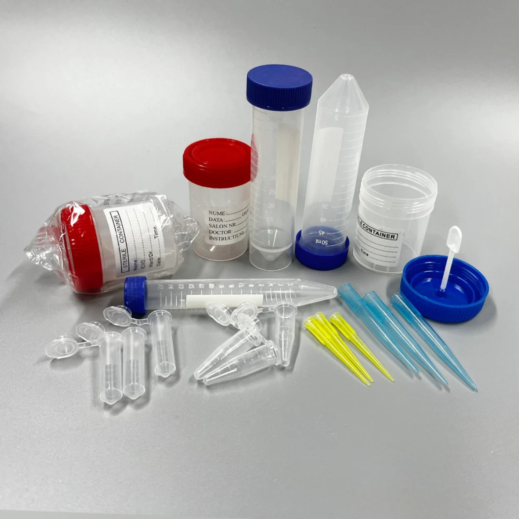 Prix ​​d'usine Siny 70 ml 40 ml d'échantillon en plastique stérile fourniture de tabouret médical jetable conteneur