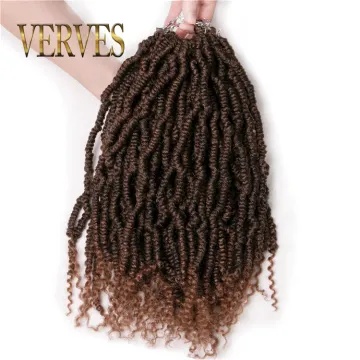 Spring Twist culry kinky Crochet Braid Hair Extensions 12 inch,24 strands/pack Synthetic ombre Pre Stretched Braid Hair