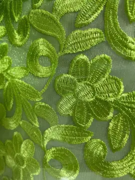 organza lace embroidery solid wedding fabric