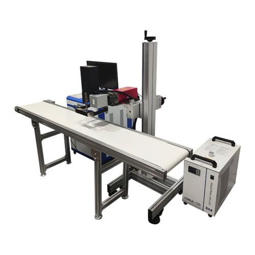 Máquina de marcação a laser UV totalmente automática na linha