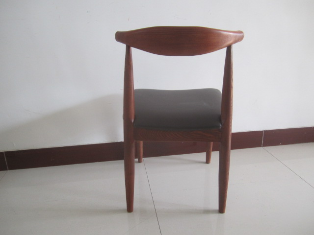 Solid Beech Wood Cow Horn Chair