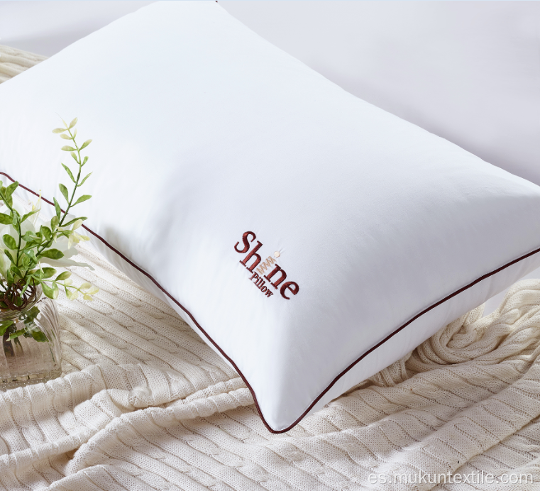 Bordado blanco cama dormir almohada hotel