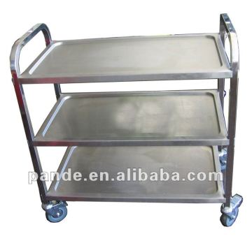 high quality stainless steel durable hotel service trolley