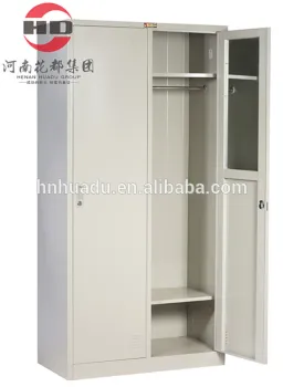 Bedroom furniturre 2 door steel wardrobe cabinet
