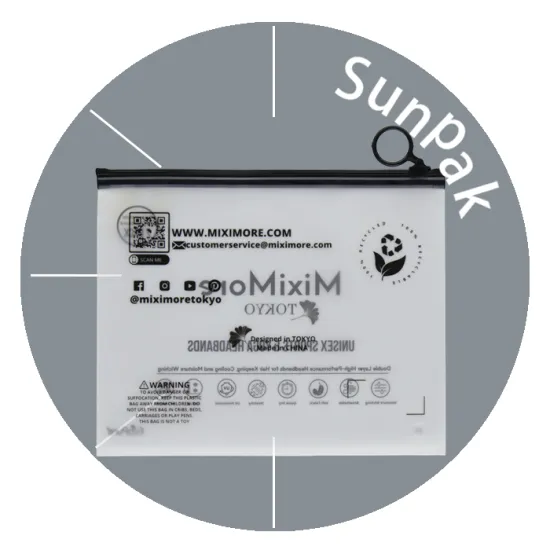 biodegradable eco friendly frosted package zip lock bags