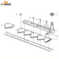 Parties agricoles BCS Lawn Mower Blade Knife Section