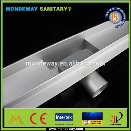 shower drain stainless steel floor drain channel laticrete linear drain