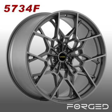5734F 22 Inch Staggered 9.5/10.5J 5-112 Satin Gunmetal Custom Forged Rims for BMW M760i/X7