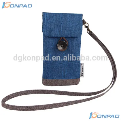 Fashion design light weight polyester mobile phone carry bag