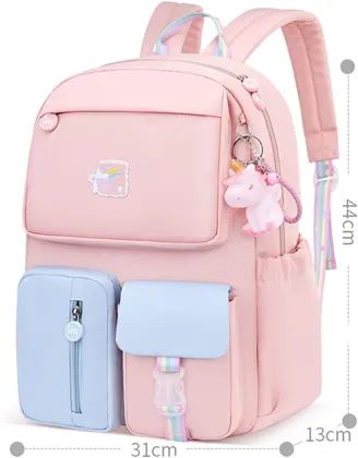 Backpack for Girls Cute Unicorn Pendant Backpack