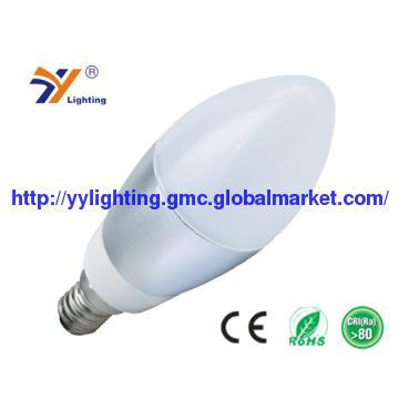 3W LED Candle Bulb with Lacte Cover