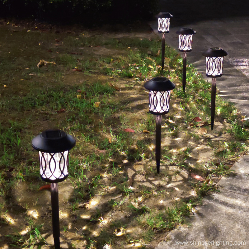 Outdoor Metal Glass Solar Lawn Lights