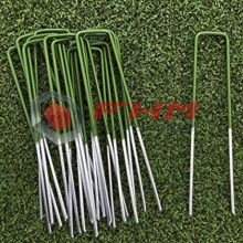 Green PVC Landscape Staples untuk Padang Rumput