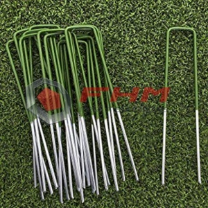 Grassland için yeşil PVC Peyzaj zımba