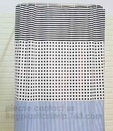 Plastic Waterproof Transparent Shower Curtain Bathroom Curtain Home Decoration With 12pcs Hooks, Shower Curtain Liner