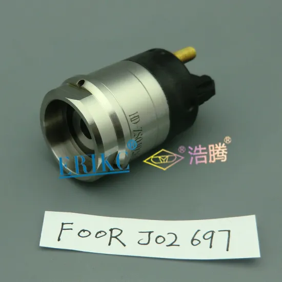 Erikc Bosch Original Solenoid Valve F00rj02697 (F 00R J02 697) Diesel Injector Solenoid Control Valve F00r J02 697 Jet Fitting for Cummins 120 Injector