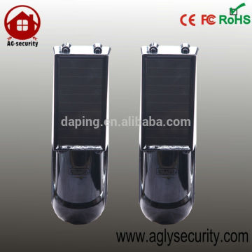 Solar Powered Active Wireless outdoor dual Infrared Beam motion Detector