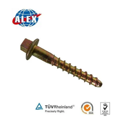 Railway Screw Spike For Railway system, Fastener Railway Screw Spike , High potency new design Railway Screw Spike