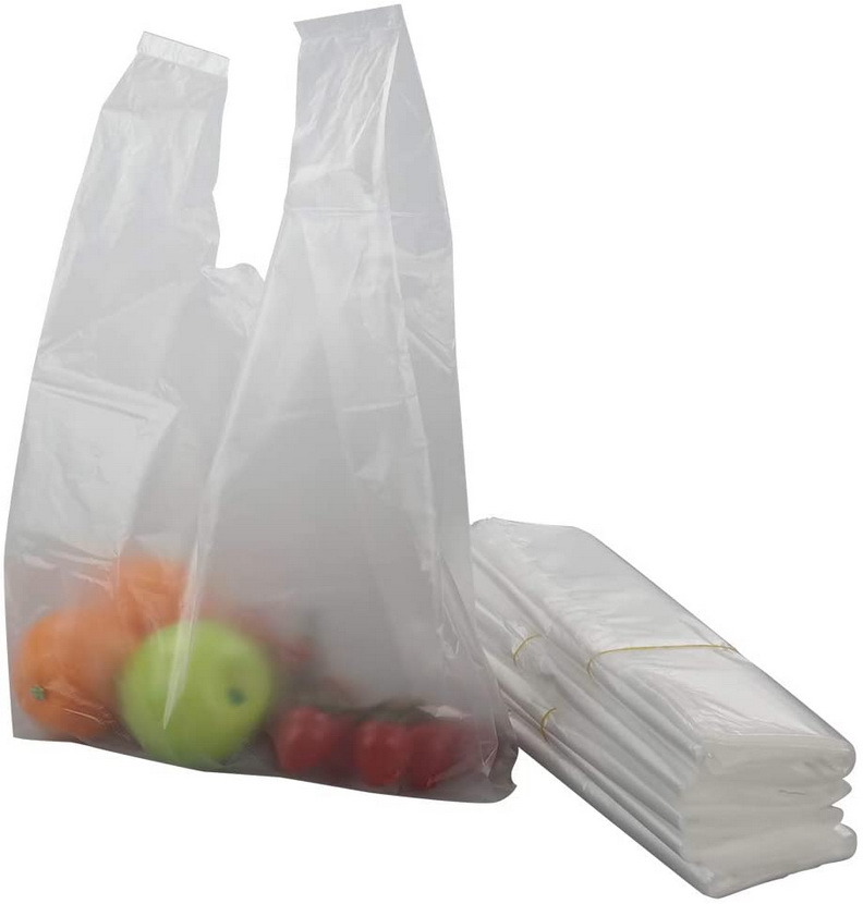 Small Plastic Thank You T-Shirt Packing Carrier Trash Bags