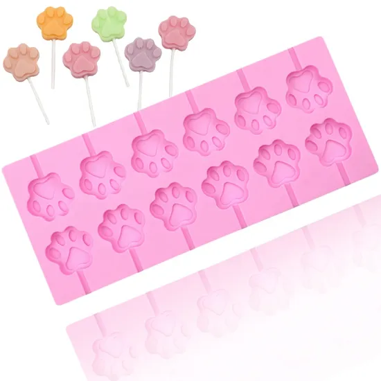 295-Piece Cat Claws Shape Lollipop Mold: Silicone Hard Candy & Chocolate Molding Tool