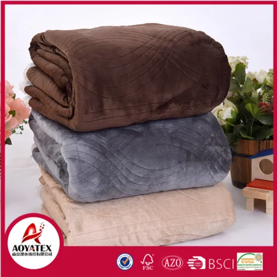reasonable price solid quilting seam micromink sherpa blanket