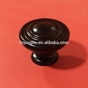 Shabby Zinc Alloy Furniture Knob and black drawer knob and round cabinet knob