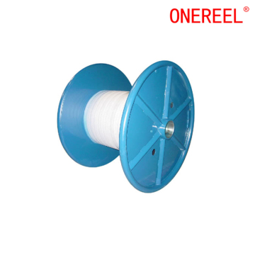 High Speed Customized Flat Steel Bobbin Spool Reel For Wire Cable Machine