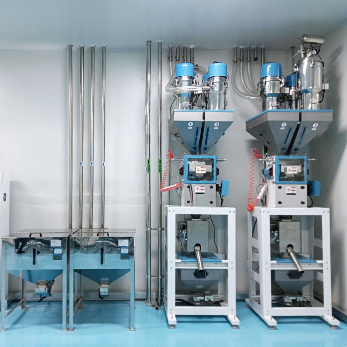 Sistem pemberian makan material plastik efisiensi tinggi otomatis