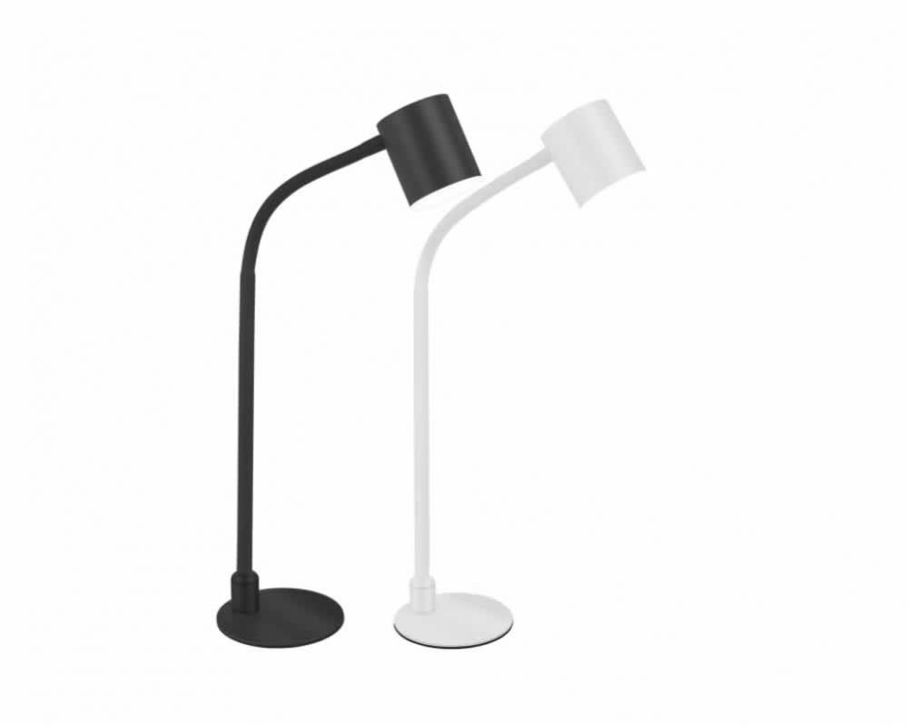 Black LED desk lamp with remote control