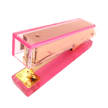 Luxus durchscheinend rosa Acrylhefter mit Handnähmaschine