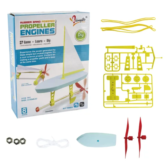 Top Quality DIY Science Toys: Exploring Rubber Band Powered Propeller Engines for Kids' Lab Experiments