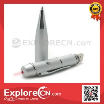 Mini fashion metal laser pointer USB pen