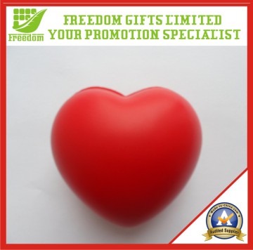 Plain Red Stress Heart