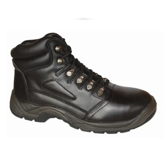 Steel toe padded collar safety shoes with ce certificate