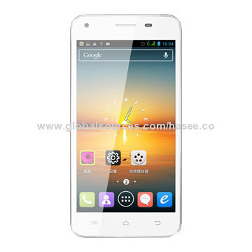 4.5-inch Quad-core WCDMA + GSM Smartphones, Capacitive Touch Panel, T-flash Up to 32GB