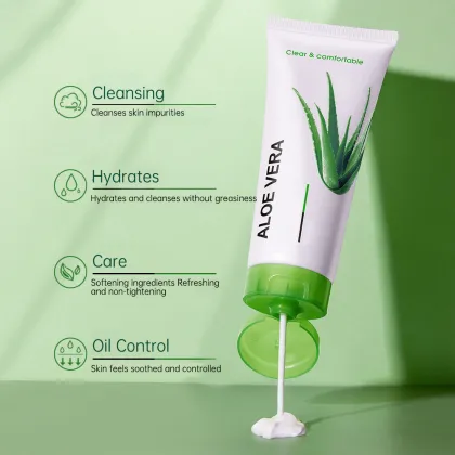 Natural Hydrating Shrink Pores Acne Treatment Foam Facial Cleanser
