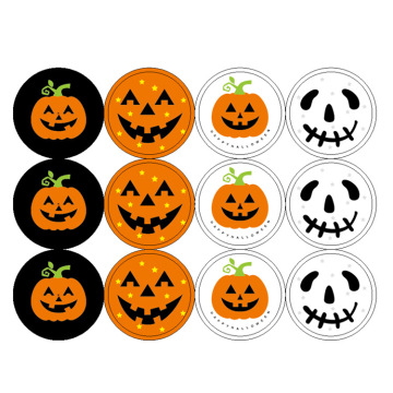 Fast Shipping Customized Pumpkin Stickers - Self-Adhesive Halloween Decorations