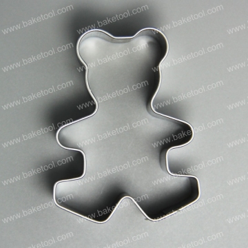 Food Grade Stainless Steel Teddy Bear Shape Cookie Cutter Cookie Tools