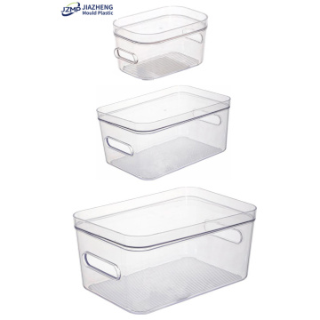 Plastic Bin Clear Storage Box with Lid Handle