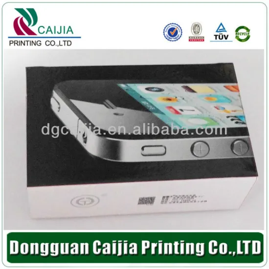 Simple fold and insert corrugate board telephone packaging box
