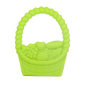 Muestra de promoción gratuita Basket Basket Design BPA gratis Silicone Baby Teether