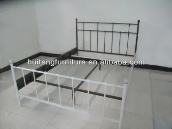 the bedroom metal bed