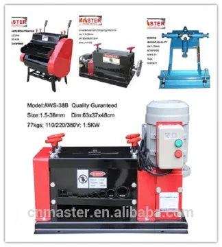 Electric wire and cable cutting and stripping machine (AWS-38B)