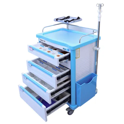 Medical Emergency Trolley with Drawers