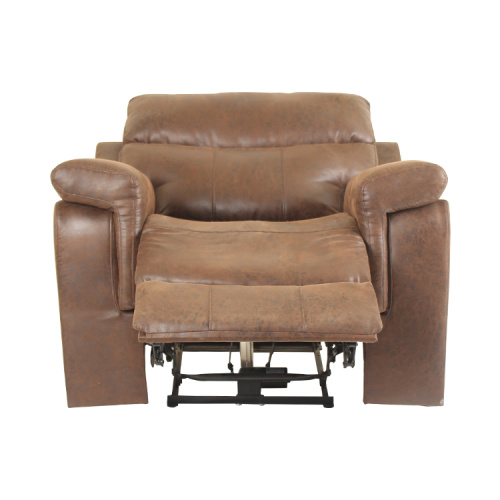 Modern OEM Ruang Tamu Berputar Putar Kulit Asli Reclinable Sofa Listrik USB Pengisian Pijat Kursi Kursi